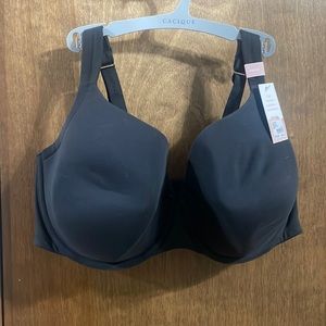 NWT Black Cacique 46DDD Bra